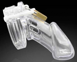 Пояс верности мужской пластиковый "Blocker long", прозрачный