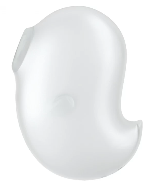Satisfyer Вакуум-волновой стимулятор клитора с вибрацией Cutie Ghost, силикон, белый