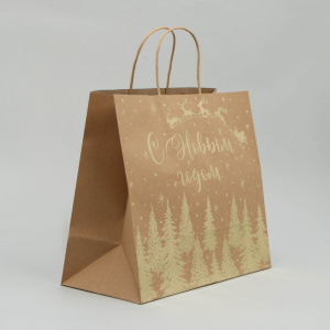 Пакет подарочный "Snow", 28*32 см