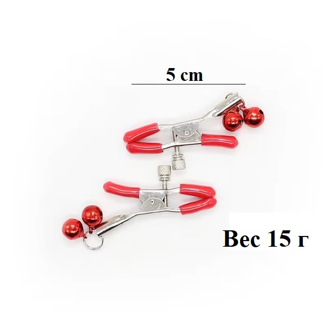 Зажимы на соски "Колокол" красные