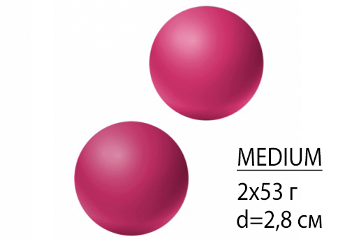 LT Вагинальные шарики без цепки "Emotions Lexy Medium Pink" розовые