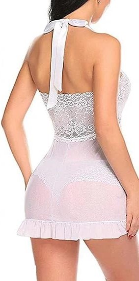 Пеньюар в стиле бэбидолл, белый Пеньюар в стиле бэбидолл, белый