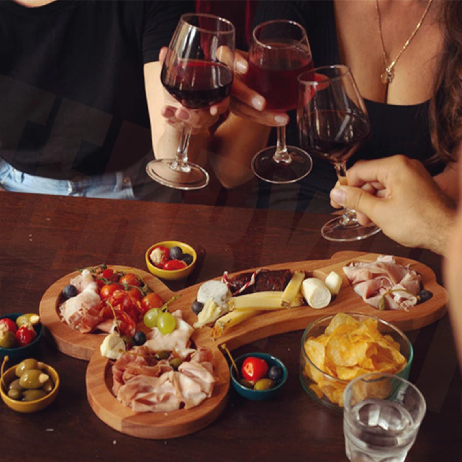 Менажница деревянная "Шалун", 24 см