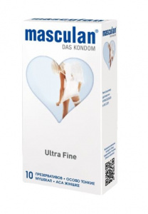 Masculan Ultra Fine Особо тонкие с обильной смазкой, 10 шт