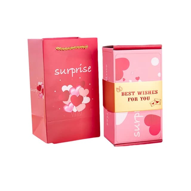 Бум-коробка подарочная "Best wishes for you" 10 шт