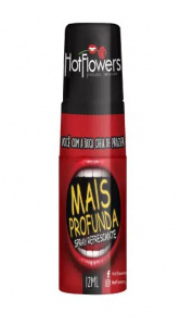 HotFlowers Спрей для рта DEEPER для глубокого орального секса с охлаждающим эффектом