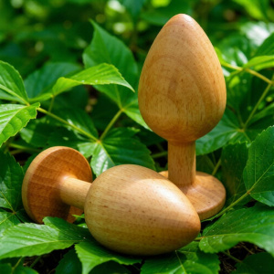 Втулка анальная  "Vegan" деревянная диаметр 3,4см