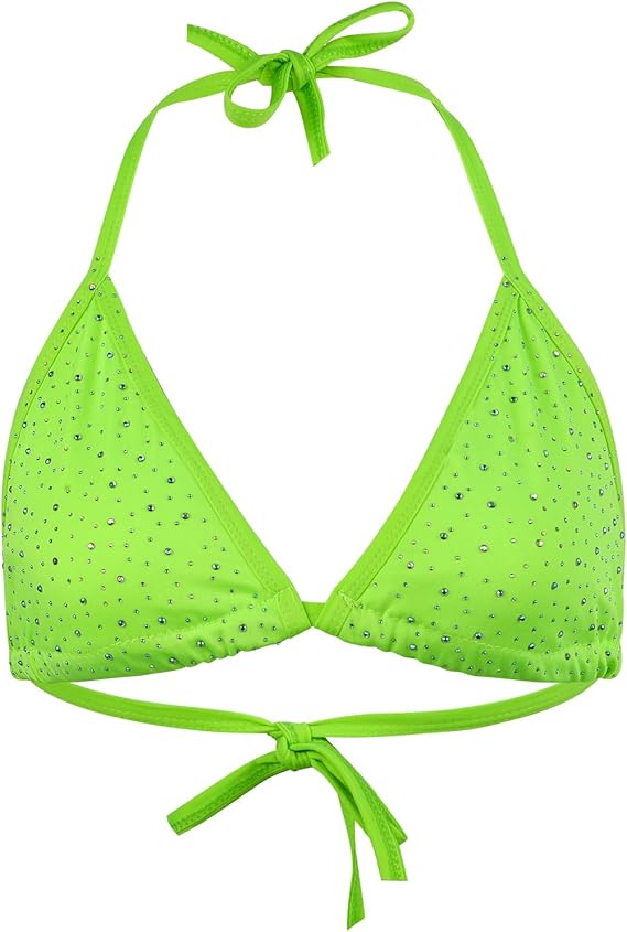 EroHot Crystal Комплект Meggy со стразами неоновый зеленый