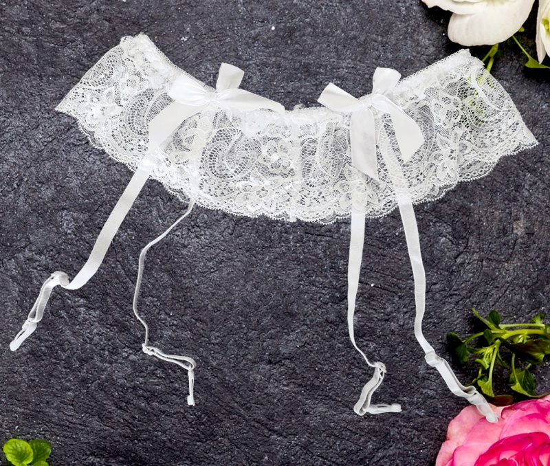 Пояс для чулок "Caris Belt White" белый