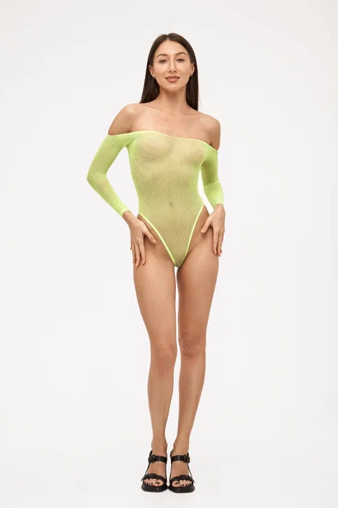 EroHot Crystal Боди сетка "Nymph" женское со стразами неоновое EroHot Crystal Боди сетка "Nymph" женское со стразами неоновое