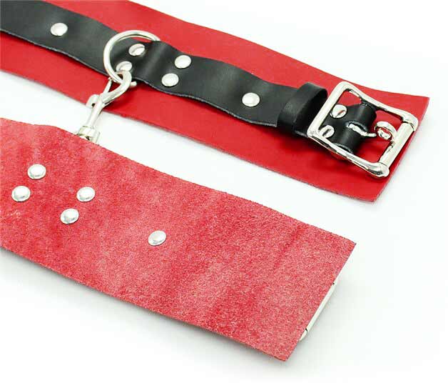 Кандалы "Derio" черно-красные