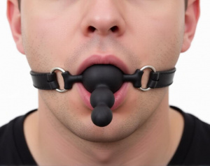 Кляп с фаллосом "Bead Gag black"