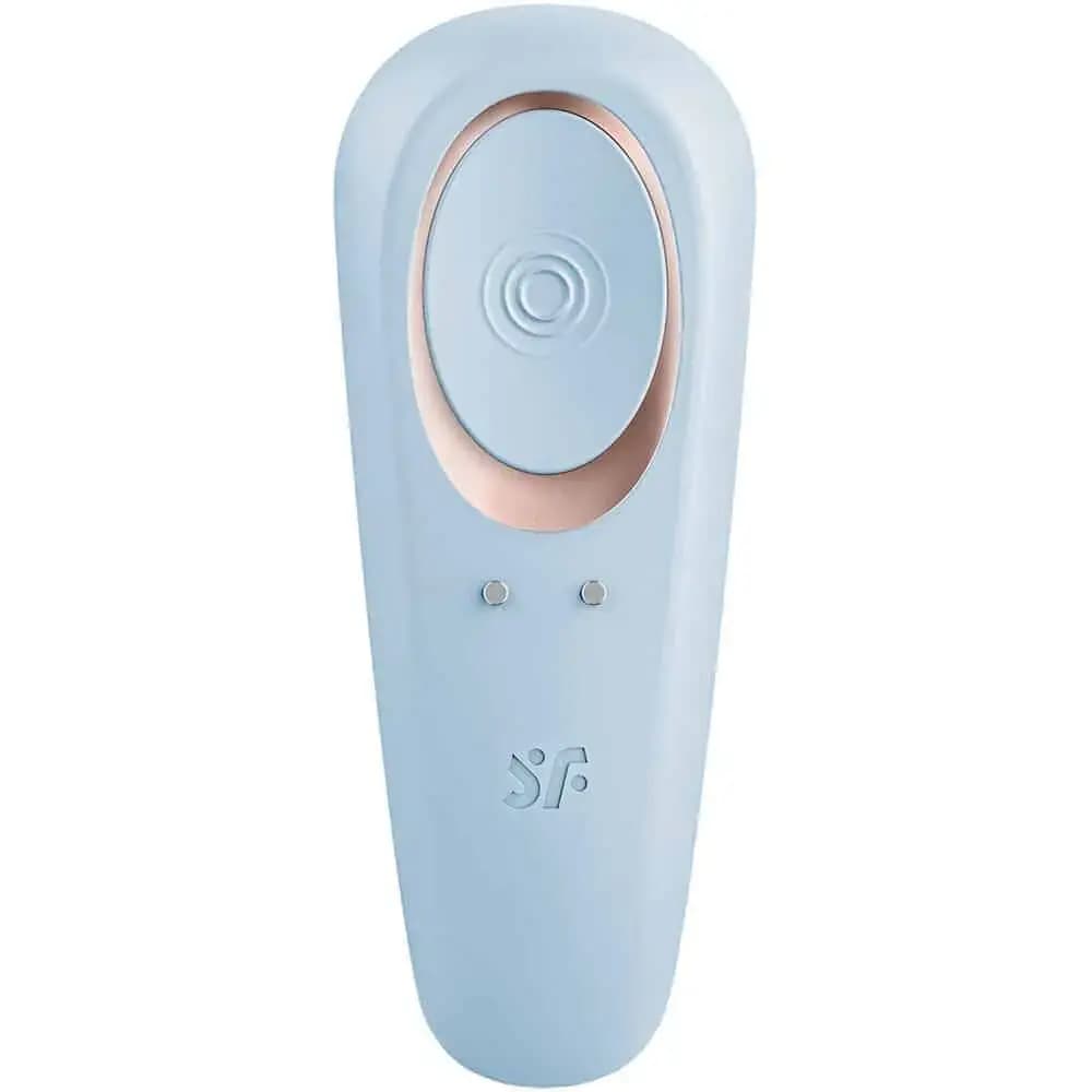 Satisfyer Вибромассажер для пар Satisfyer Double Classic голубой