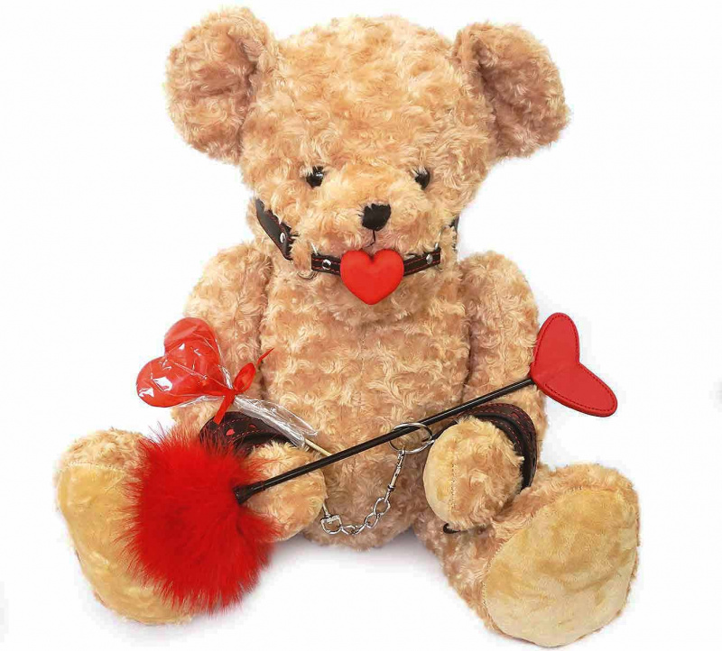 Подарочный набор с мягкой игрушкой и БДСМ-аксессуарами "Hot love bear" №3