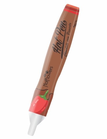 HotFlowers Вкусовая ручка для рисования на теле HOT PEN PIMENTA со вкусом шоколада и острого перца