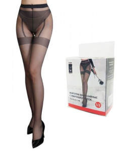 Колготки фантазийные с имитацией чулок