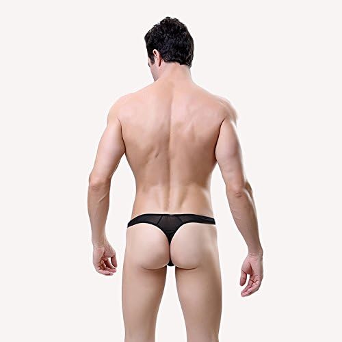 Трусы мужские стринги, черные