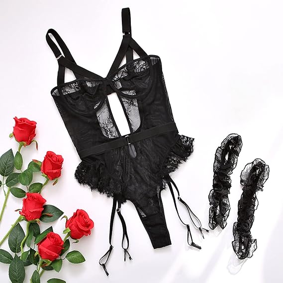 EroHot Perfect Боди корсет Miss Sevil с кружевом черный EroHot Perfect Боди корсет Miss Sevil с кружевом черный