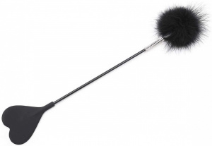 Стек с опушкой и сердцем "Sensy"