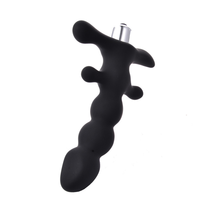 Вибратор анальный силиконовый "Ballet black" черный
