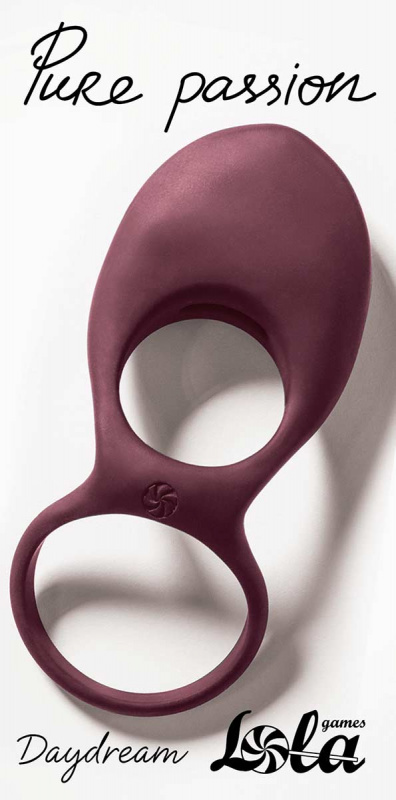 Lola Эрекционное Виброкольцо Pure Passion Daydream Wine Red  