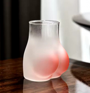 Бокал секси "Попка" с напылением