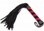 Плеть многохвостная "Vita" c черно-красной ручкой