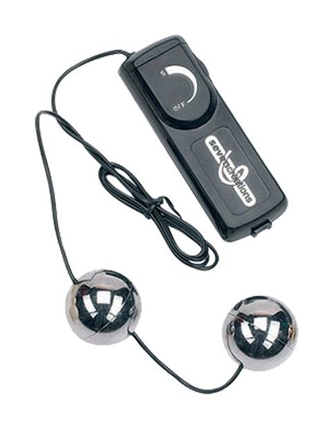 Шарики ORGASM, с вибрацией (серебристые)