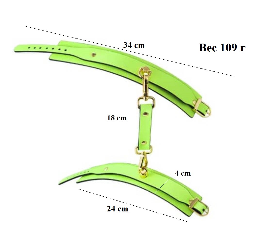 EroHot Glow Кандалы светящиеся в темноте, зеленые