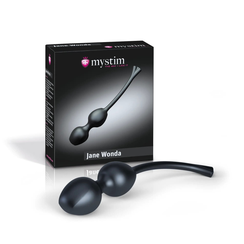 Вагинальные шарики Mystim Jane Wonda Geisha Balls duo с электростимуляцией диаметр 3,5 см