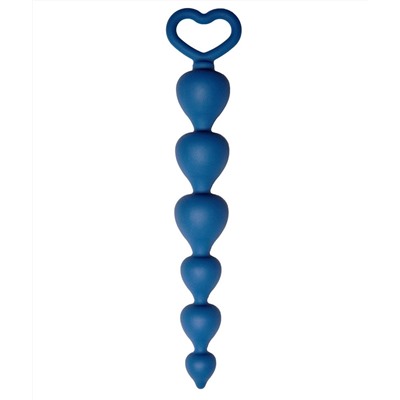 LF Анальная цепочка Heart Ray, длина 17,5 см, цвет кобальт