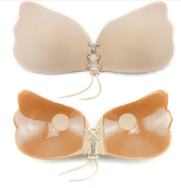 Бюстгальтер Fly Bra D, бежевый со шнуровкой