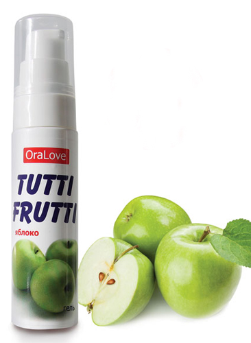 Лубрикант "Tutti-Frutti OraLove", яблоко, 30гр
