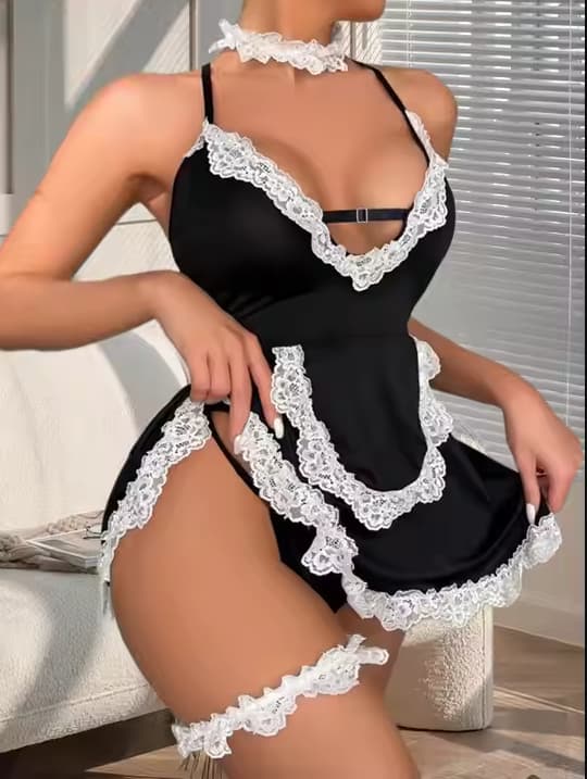 EroHot Perfect Платье эротическое "Домработница" черное EroHot Perfect Платье эротическое "Домработница" черное