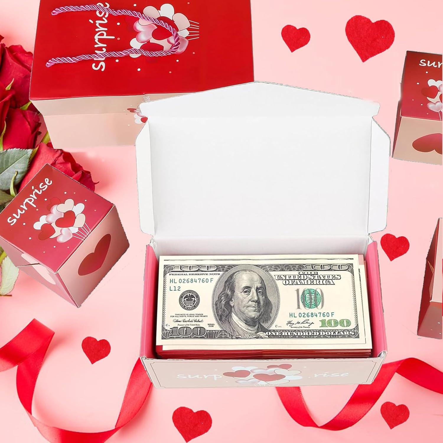 Бум-коробка подарочная "Best wishes for you" 10 шт