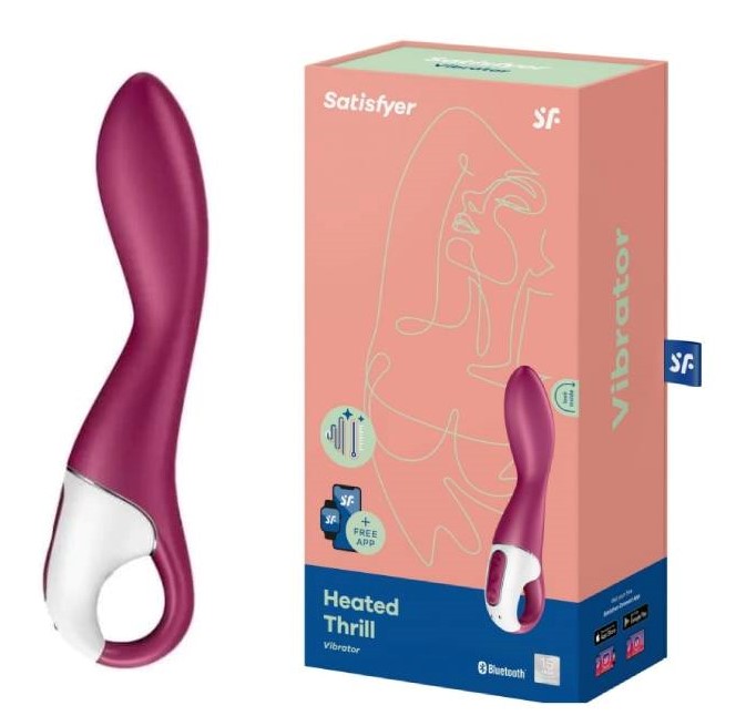 Satisfyer Вибромассажер для стимуляции точки G Heated Thrill, красный