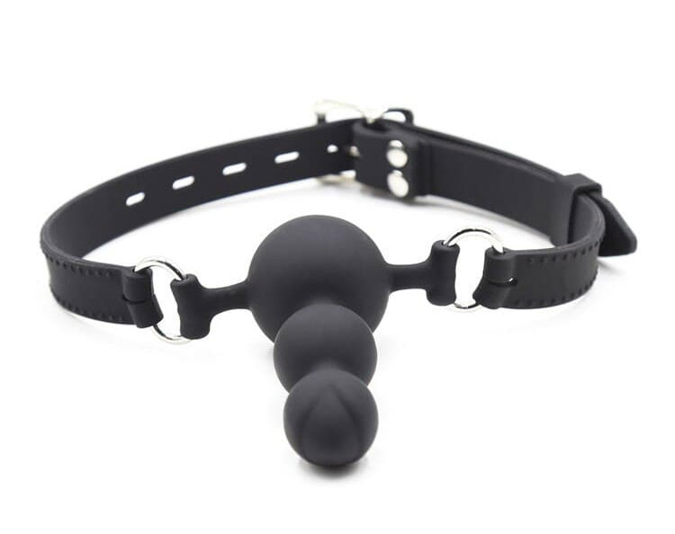 Кляп с фаллосом "Bead Gag black"