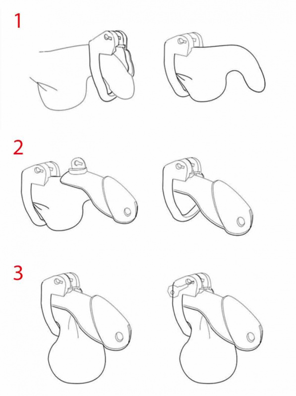 Пояс верности мужской "Forward" пластиковый, прозрачный