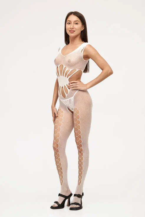 EroHot Glow Боди-комбинезон сетка "Malwia" светящийся в темноте EroHot Glow Боди-комбинезон сетка "Malwia" светящийся в темноте