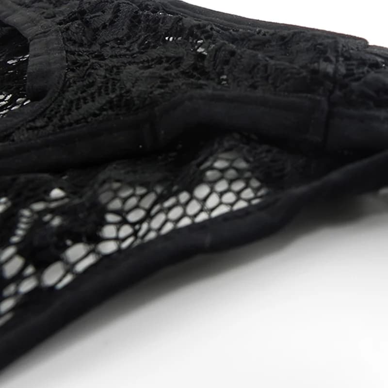 Трусы стринги мужские "Ronnie" черные