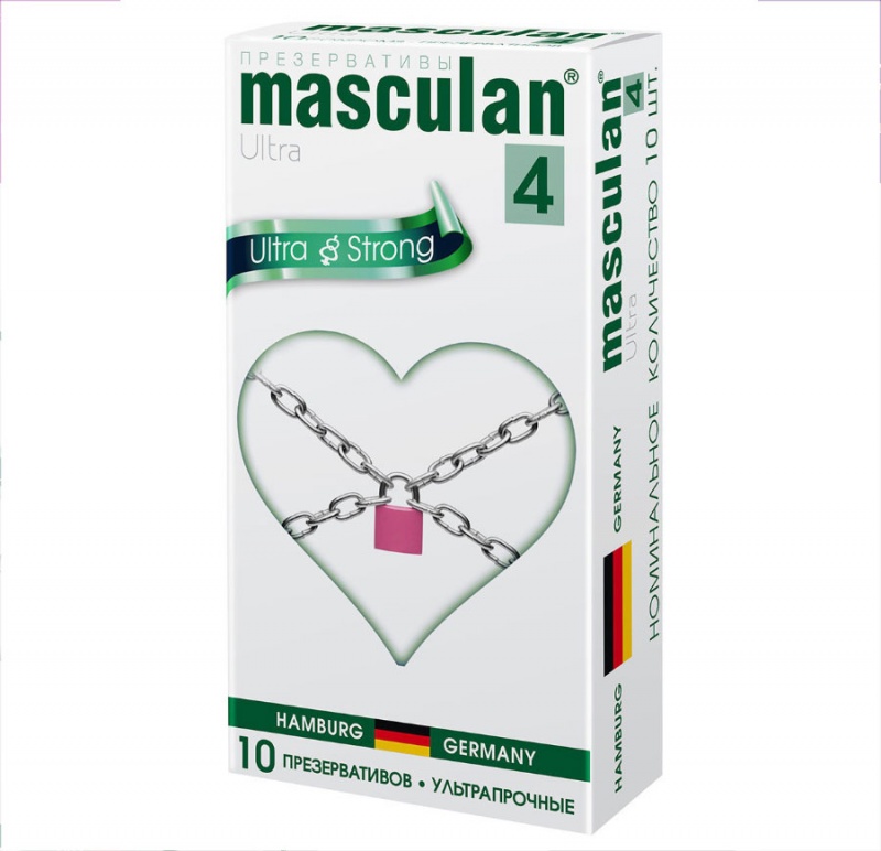 Презервативы "Masculan 4 ultra" (ультрапрочные), 10 шт