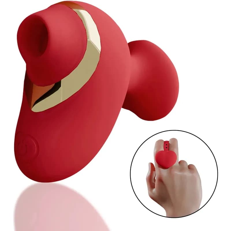 Вибратор для вакуумной стимуляции с держателем-сердечком