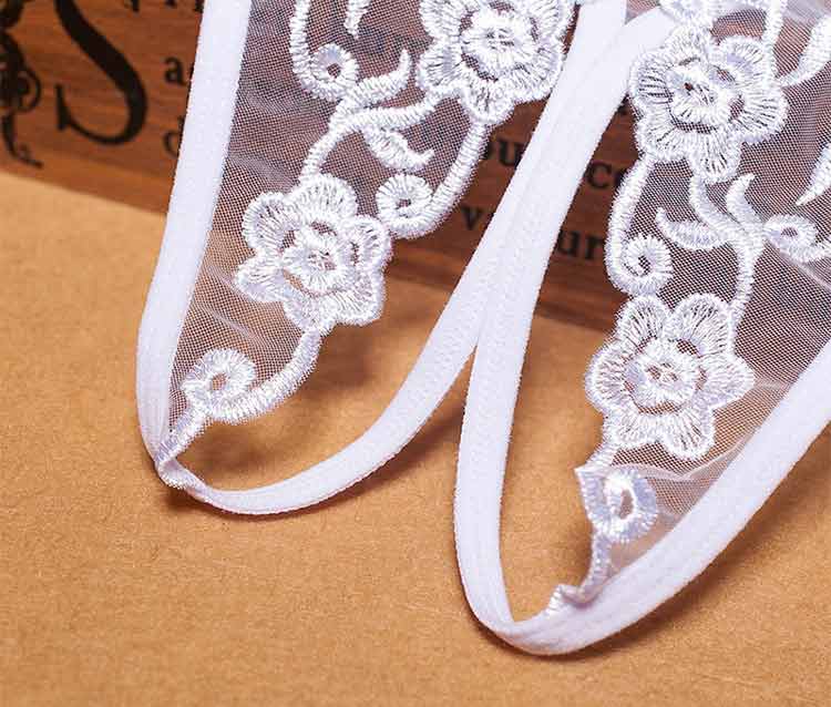 Трусики кружевные с доступом "Florence" белые