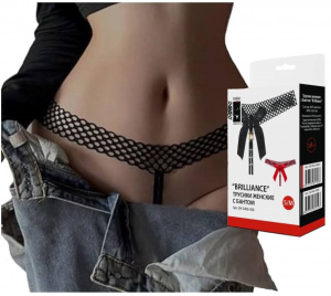 Трусики женские с бантом "Brilliance" черные