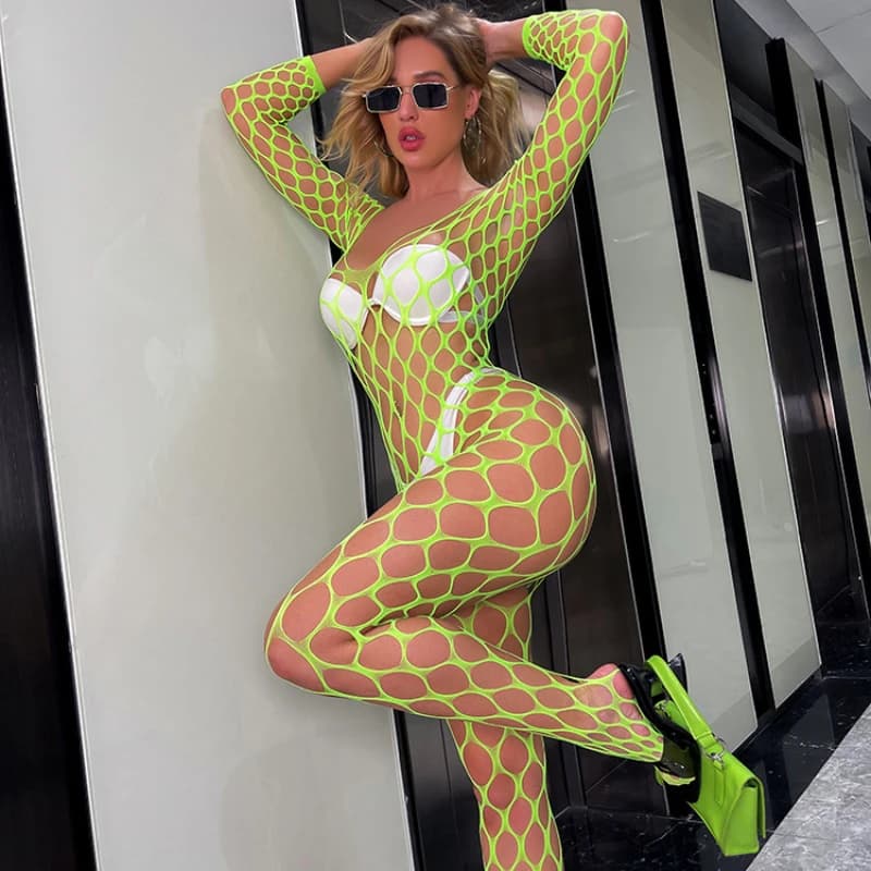 Боди комбинезон "Lidia" крупная сетка Боди комбинезон "Lidia" крупная сетка