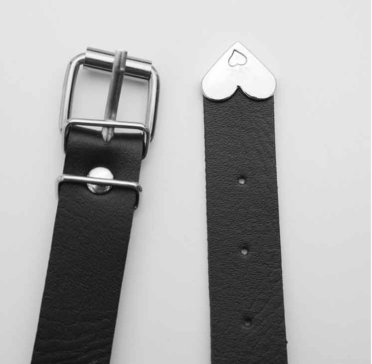 Подвязка кожаная на ногу "Anklet necklace" с цепью, регулируемая