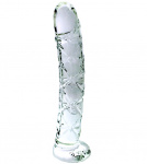 Фаллоимитатор стеклянный прозрачный "Dildo Glass" 