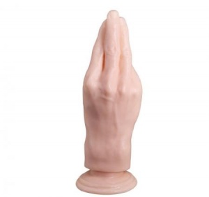 Фаллоимитатор в форме руки, на присоске телесный