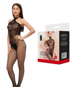 Боди-комбинезон  в ажурную сетку "Genevia"