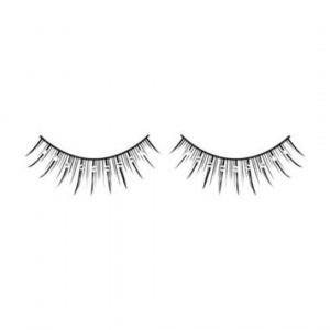 Ресницы черные "Silver crystal" с серебрянными стразами